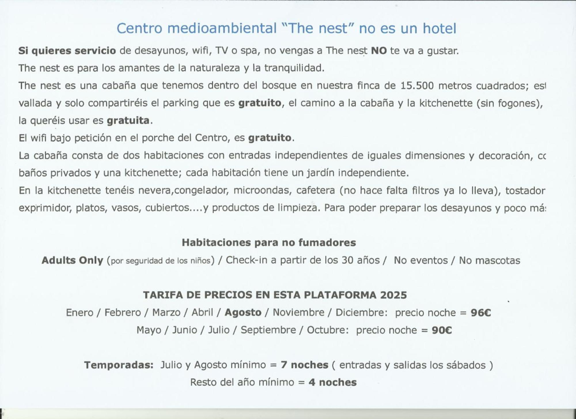 Hostal Centro Medioambiental The Nest - Adults Only El Plano Exterior foto